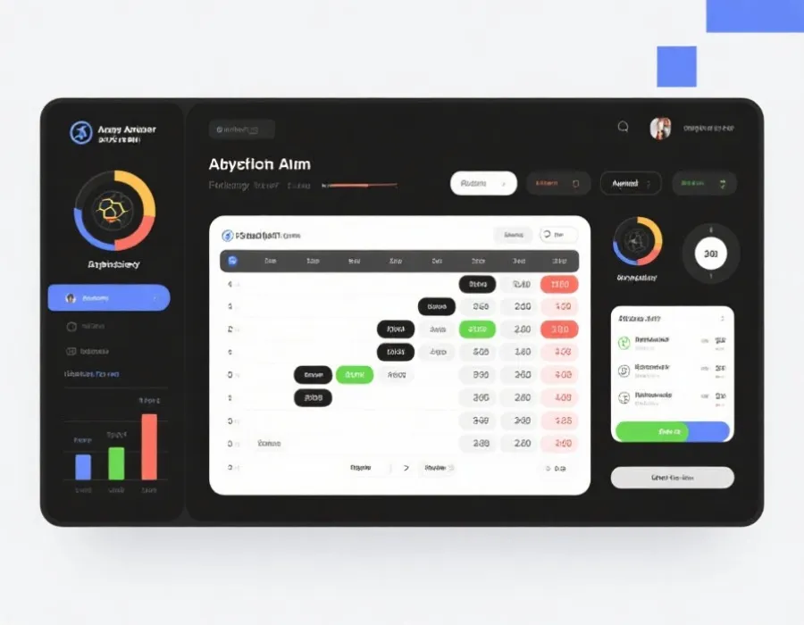 赛程赛果与数据面板示意